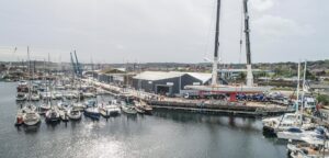 Spirit Yachts | Shipyard | Aerial view of the Spirit Shipyard