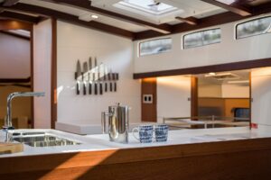 Spirit Yachts | Design | Luxury clean interior of a Spirit 72DH