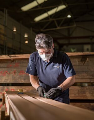 Spirit Yachts | The Team | Craftsman working on a Spirit Yacht