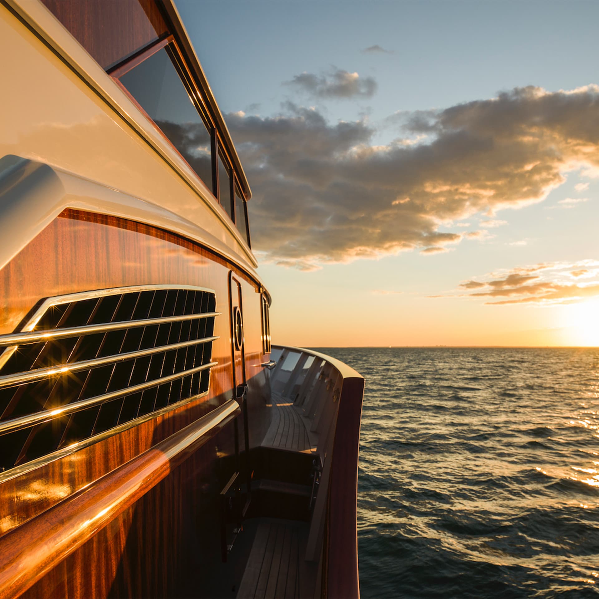 modern classic motor yacht