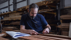 Spirit Yachts | Craftsmanship | Measuring Hand Crafted Yacht | Luke Dorey Photography