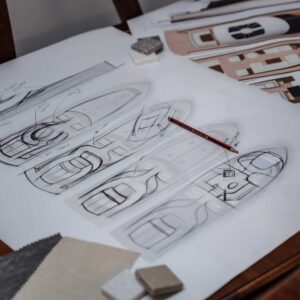 Spirit Yachts | Design | Modern Classic Sketch | Luke Dorey Photography