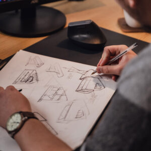 Spirit Yachts | Craftsmanship | Hand Sketching Yacht | Luke Dorey Photography